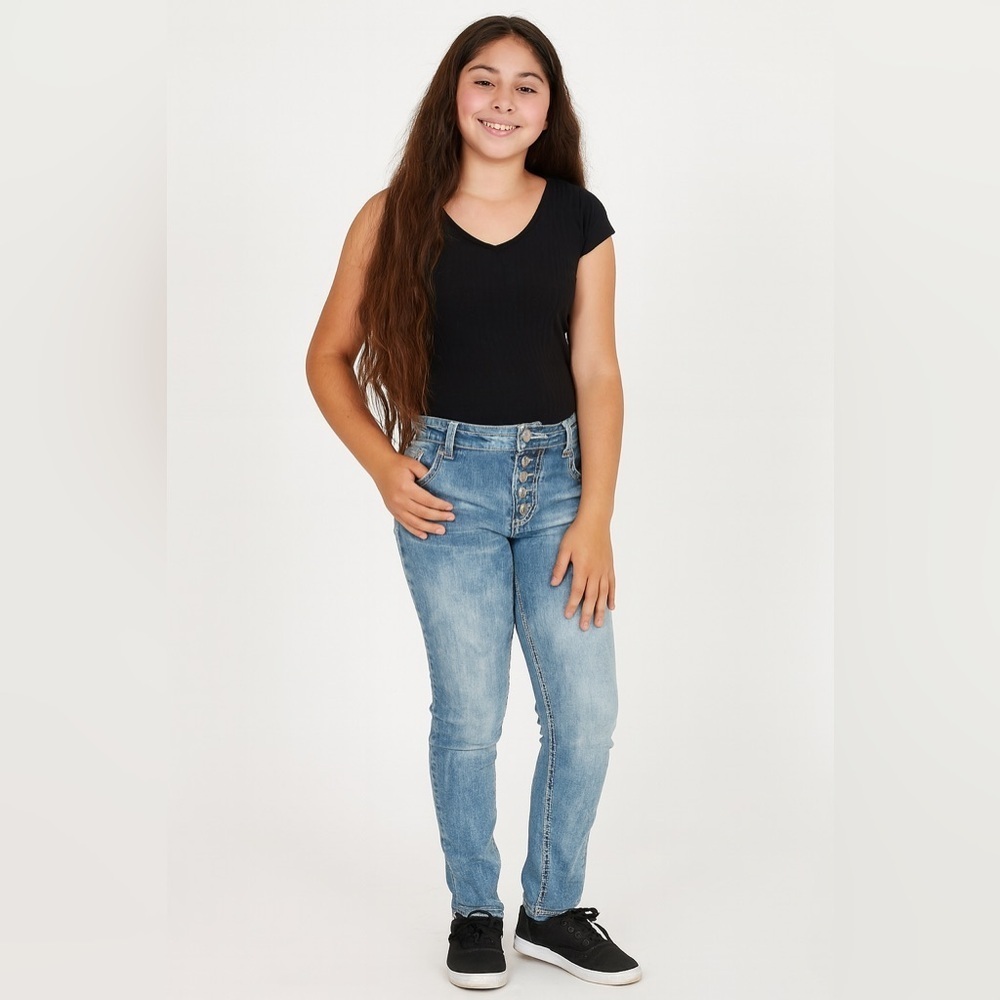 Twenty one black size 5 Jeans button juniors nice